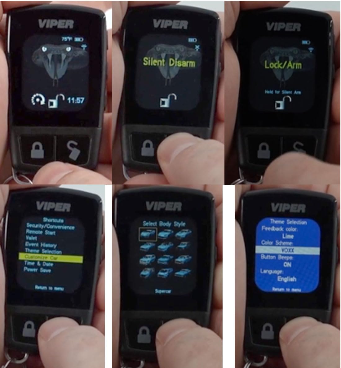 バイパー VIPER 7145vリモコン カラー液晶リモコン VIPER リモコン 液晶（自動車用 セキュリティ、キーレス